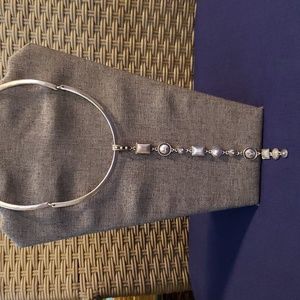 Chicos Aisley Adjustable Collar Necklace